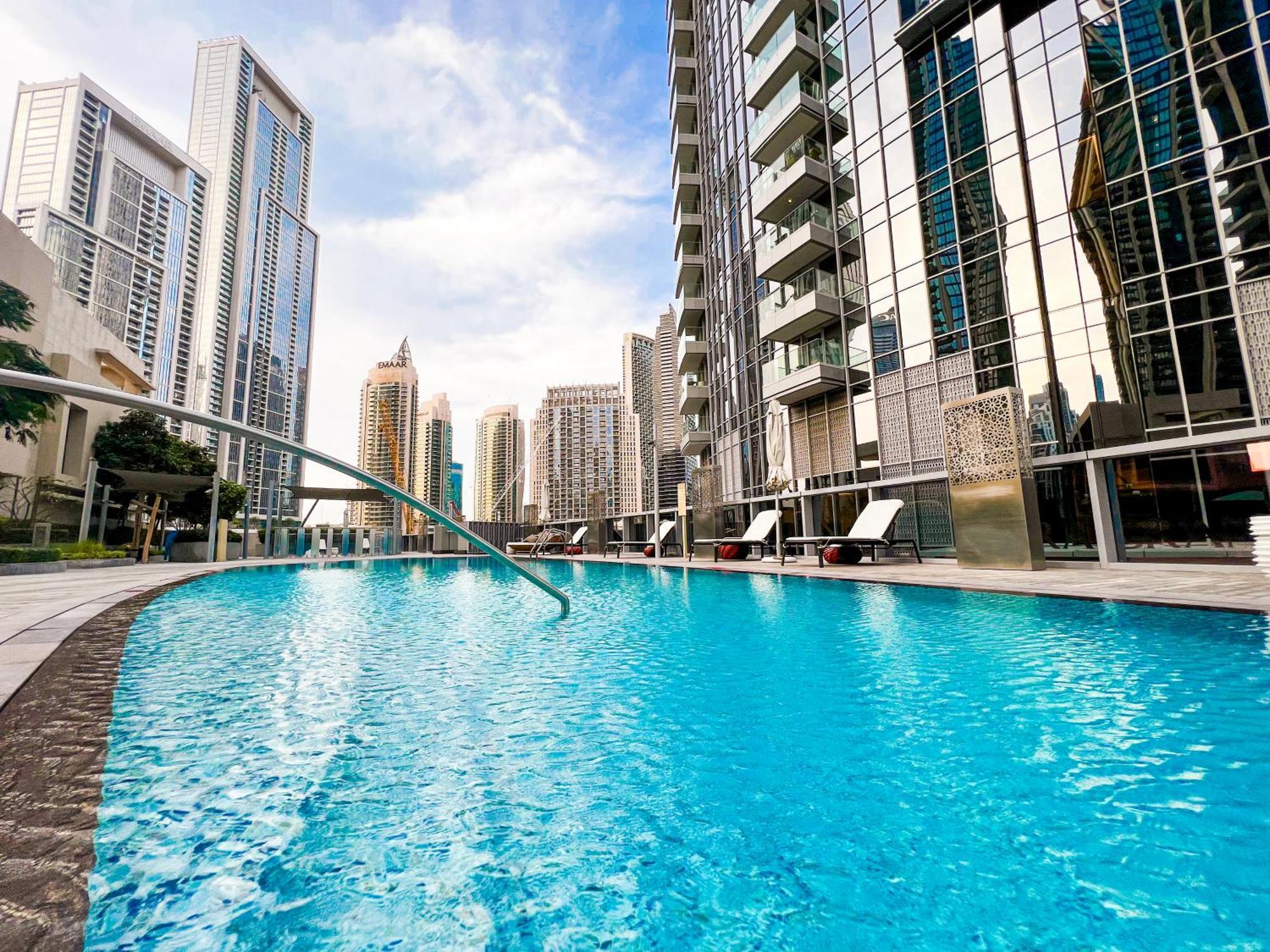Downtown Luxury - Stunning Burj Khalifa & Sea View - 5 Minutes Walk To Dubai Mall Zewnętrze zdjęcie
